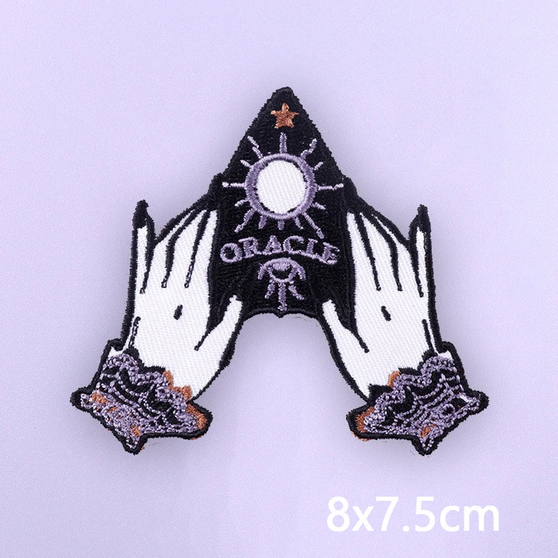 Van Gogh Oil Painting Embroidery Patch Iron On Patches For Clothing Thermoadhesive Patches On Clothes Sewing/Fusible Applique