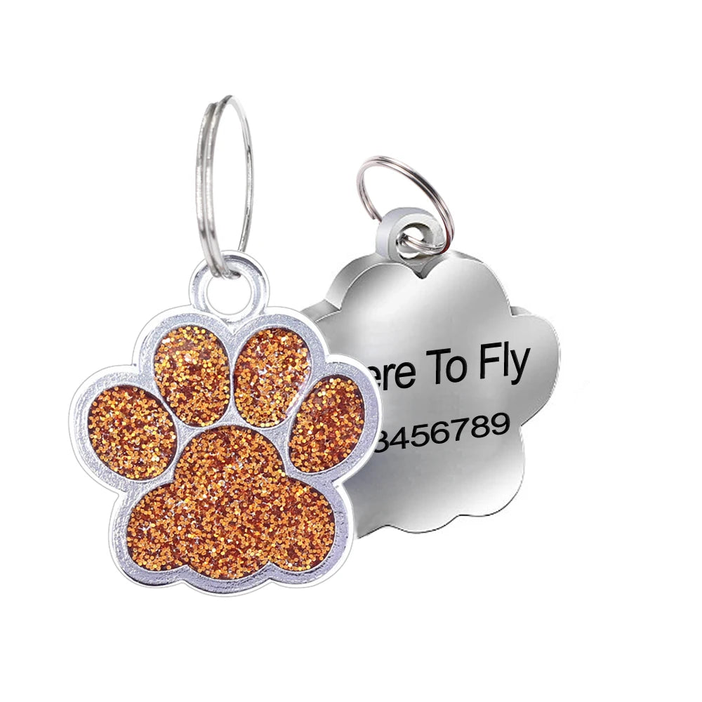 1Pc Pet Dog Tag Personalized Engraved Cat Name Tag Custom Dog Id Mark Collar Nameplate Anti-loss Pendant Cat And Dog Accessories