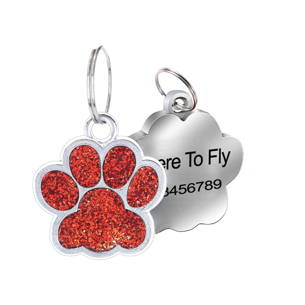1Pc Pet Dog Tag Personalized Engraved Cat Name Tag Custom Dog Id Mark Collar Nameplate Anti-loss Pendant Cat And Dog Accessories