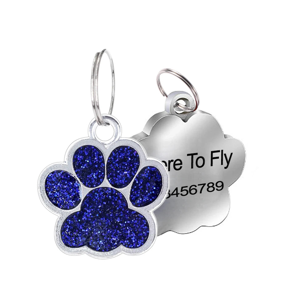 1Pc Pet Dog Tag Personalized Engraved Cat Name Tag Custom Dog Id Mark Collar Nameplate Anti-loss Pendant Cat And Dog Accessories