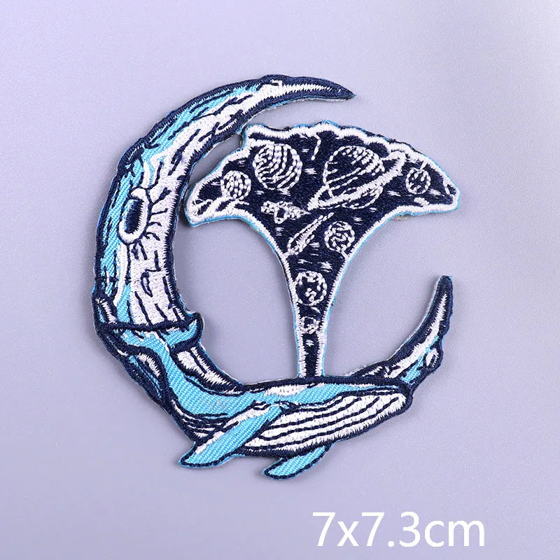 Van Gogh Oil Painting Embroidery Patch Iron On Patches For Clothing Thermoadhesive Patches On Clothes Sewing/Fusible Applique