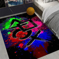 3D Cartoon Gamer Game Controller Area Rug,Carpet Rug for Living Room Bedroom Sofa Doormat Decoration, Play Non-slip Floor Mat