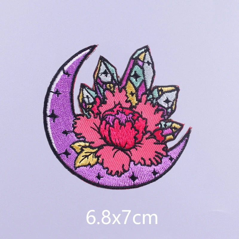 Van Gogh Oil Painting Embroidery Patch Iron On Patches For Clothing Thermoadhesive Patches On Clothes Sewing/Fusible Applique