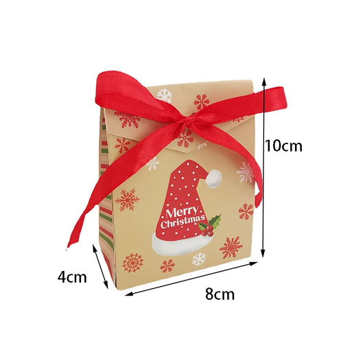 Cajas de Regalo Navideñas 3D con Listones - Pack 24/48 piezas