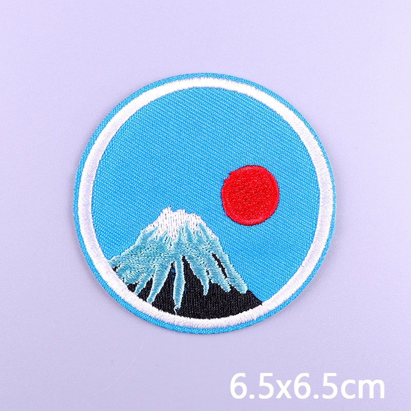 Van Gogh Oil Painting Embroidery Patch Iron On Patches For Clothing Thermoadhesive Patches On Clothes Sewing/Fusible Applique