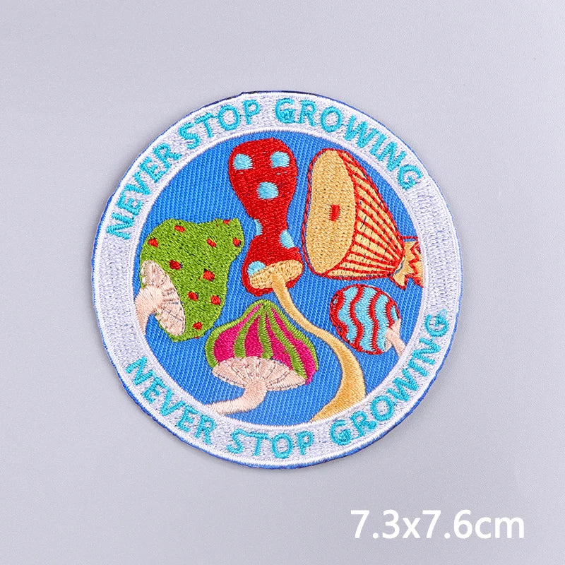 Van Gogh Oil Painting Embroidery Patch Iron On Patches For Clothing Thermoadhesive Patches On Clothes Sewing/Fusible Applique