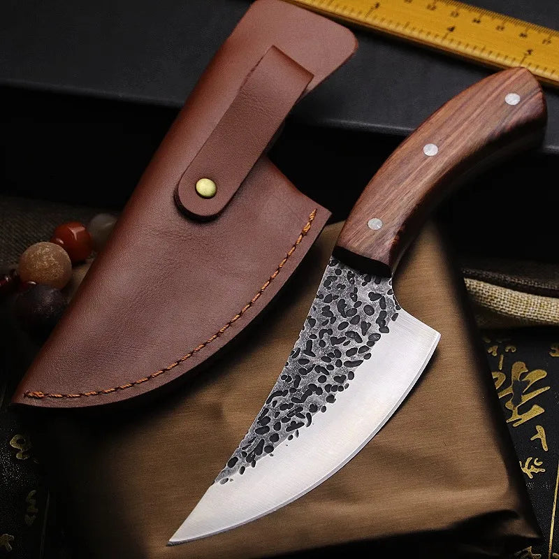 5.8" Hand forged high hardness sharp Serbian boning knife household kitchen slicing knife bone and meat separating knife
