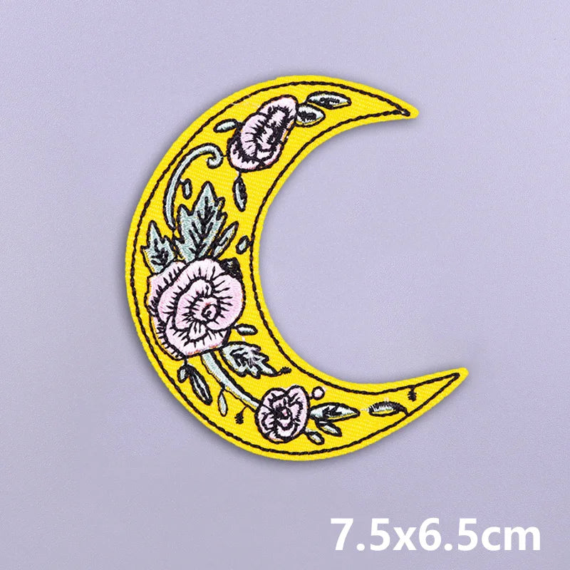Van Gogh Oil Painting Embroidery Patch Iron On Patches For Clothing Thermoadhesive Patches On Clothes Sewing/Fusible Applique