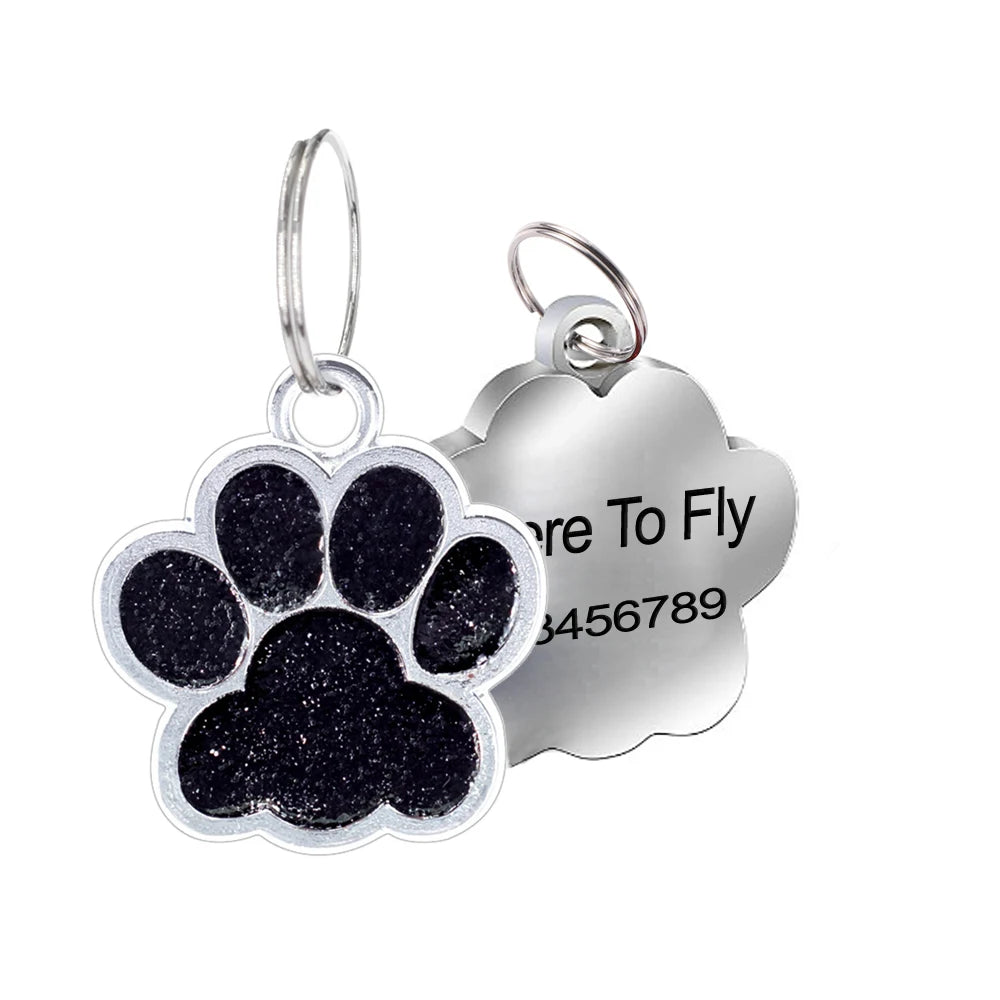 1Pc Pet Dog Tag Personalized Engraved Cat Name Tag Custom Dog Id Mark Collar Nameplate Anti-loss Pendant Cat And Dog Accessories