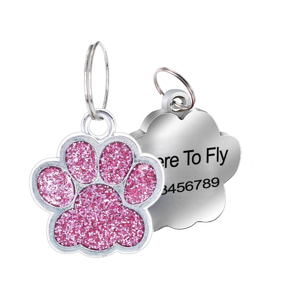 1Pc Pet Dog Tag Personalized Engraved Cat Name Tag Custom Dog Id Mark Collar Nameplate Anti-loss Pendant Cat And Dog Accessories